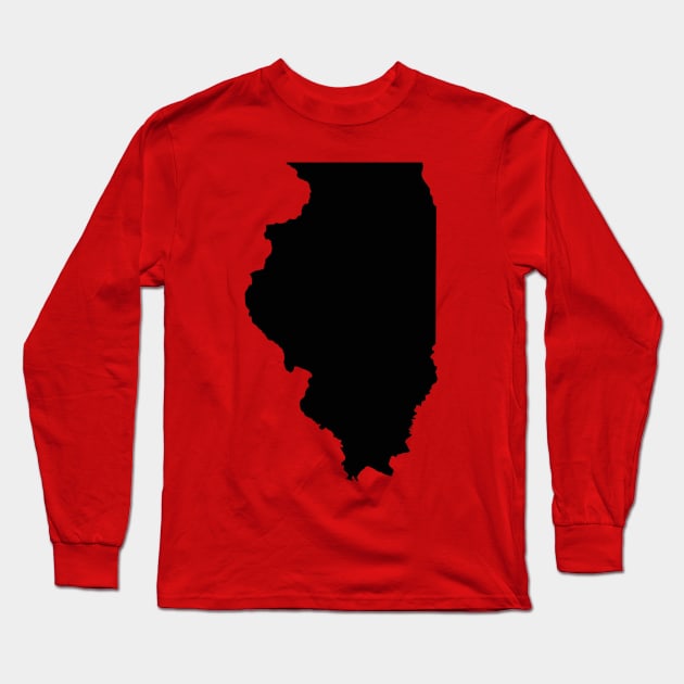 Illinois Long Sleeve T-Shirt by GreenGuyTeesStore